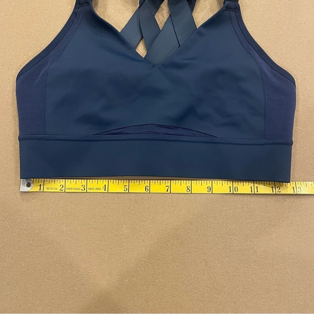 Brooks Drive Interlace Run Bra Navy Blue Size 32C/D - Picture 9 of 9